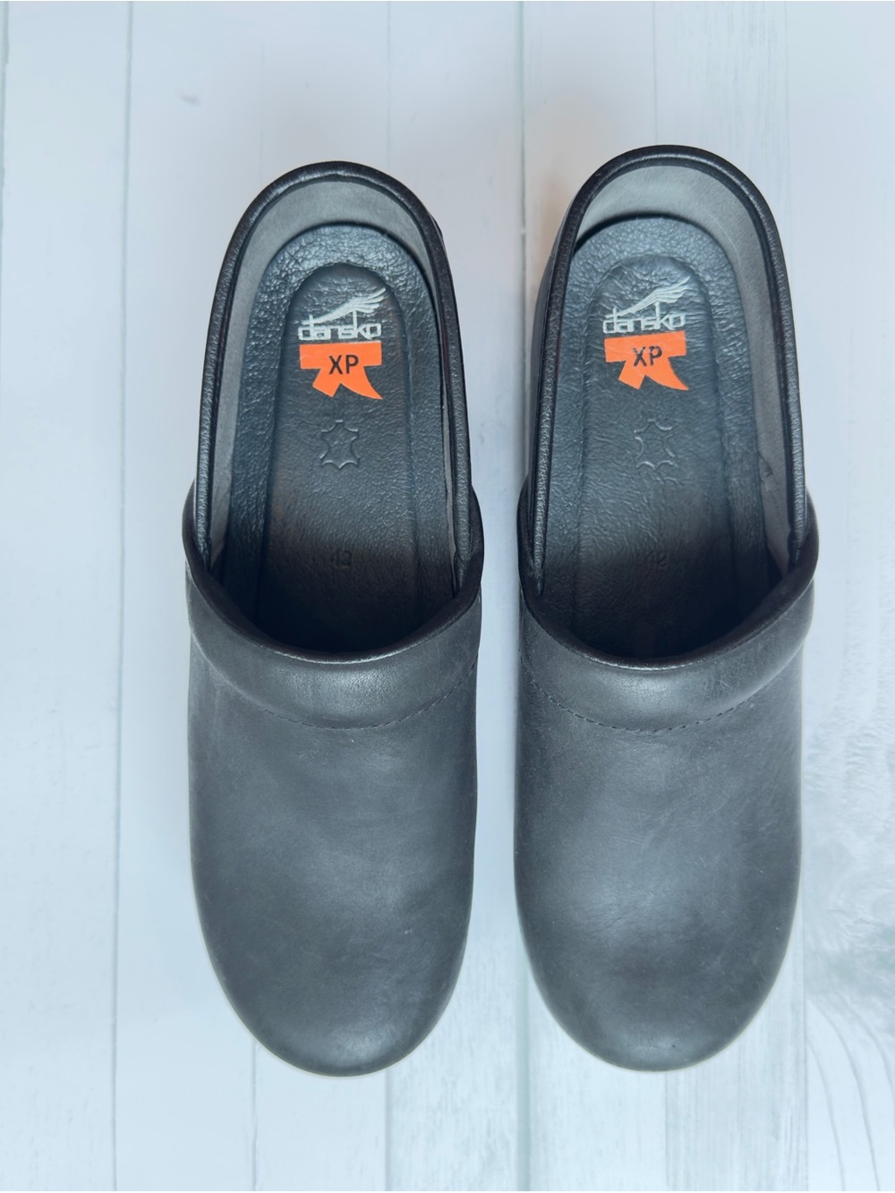 Dansko XP Women’s  Black Leather Slip-On Clogs